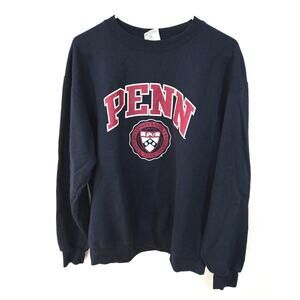 Vintage Champion Sz Lrg Mens Blue Eco Fleece U Of Penn Pullover Sweater